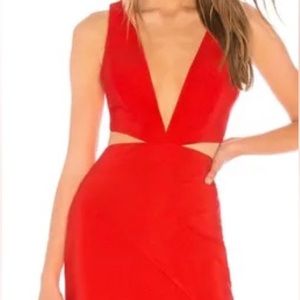 NBD orange Cutout Mini Dress NWT